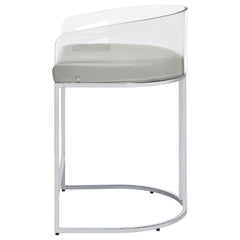 Thermosolis Clear Counter Stool - furniture place usa