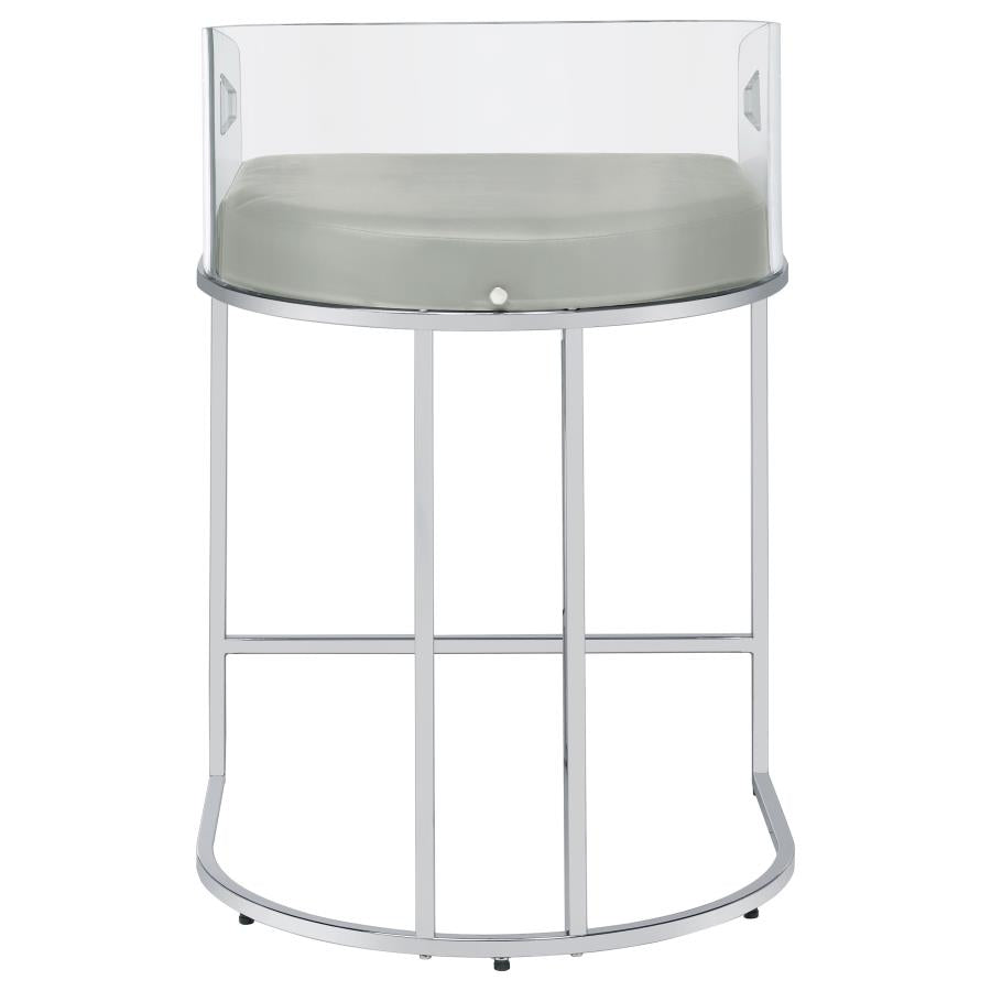 Thermosolis Clear Counter Stool - furniture place usa