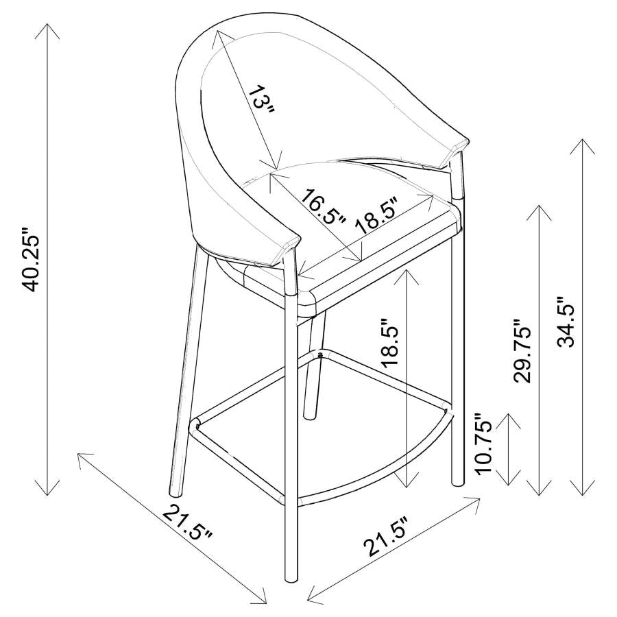 Chadwick Beige Bar Stool - furniture place usa