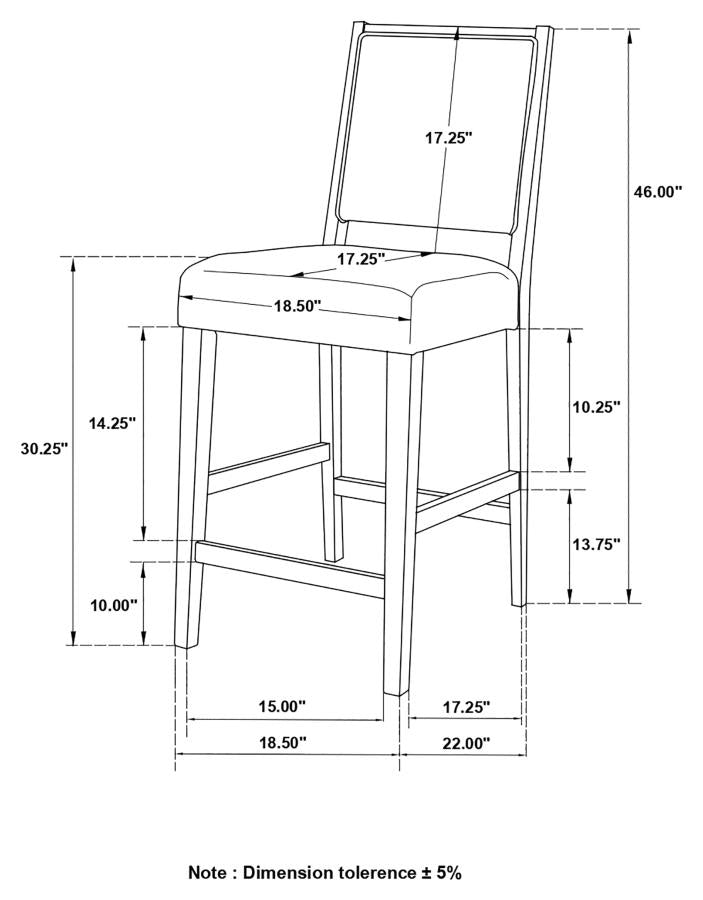 Bedford Grey Bar Stool