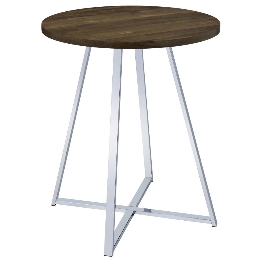 Burkhart Brown Bar Table - furniture place usa