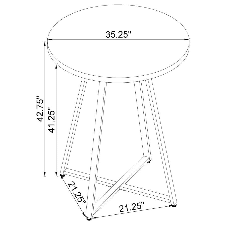 Burkhart Brown Bar Table - furniture place usa