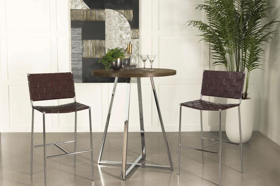 Burkhart Brown Bar Table - furniture place usa