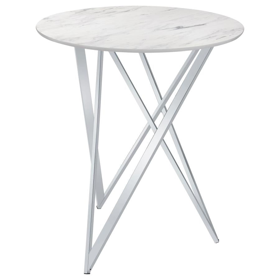 Bexter White Bar Table - furniture place usa