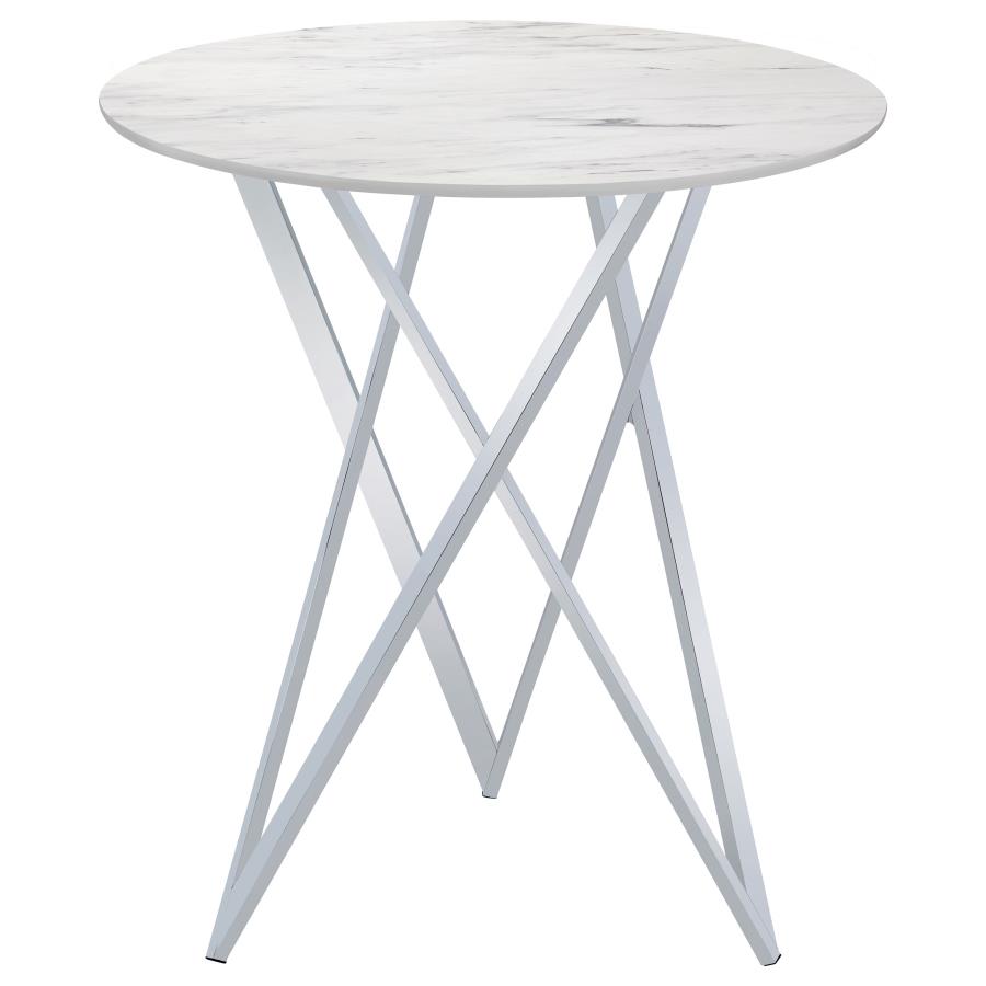 Bexter White Bar Table - furniture place usa