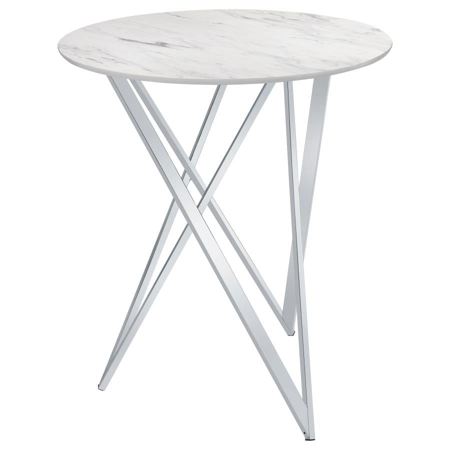 Bexter White Bar Table - furniture place usa