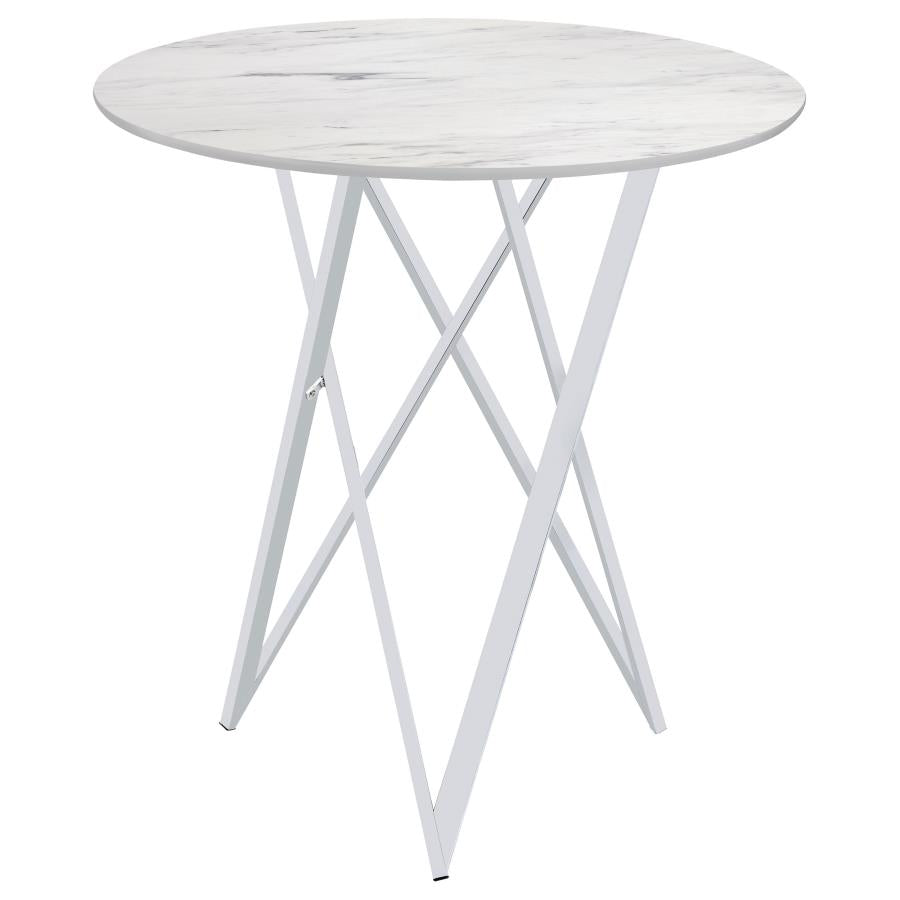 Bexter White Bar Table - furniture place usa