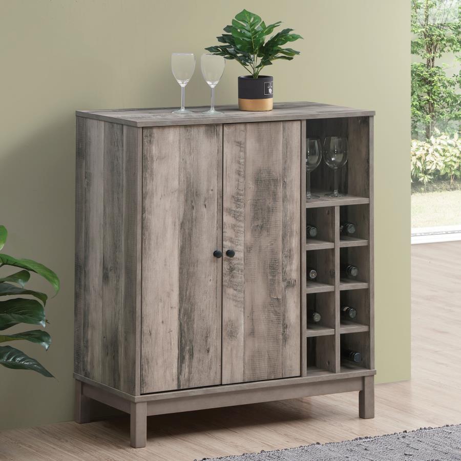 Cheyenne Grey Bar Cabinet - furniture place usa