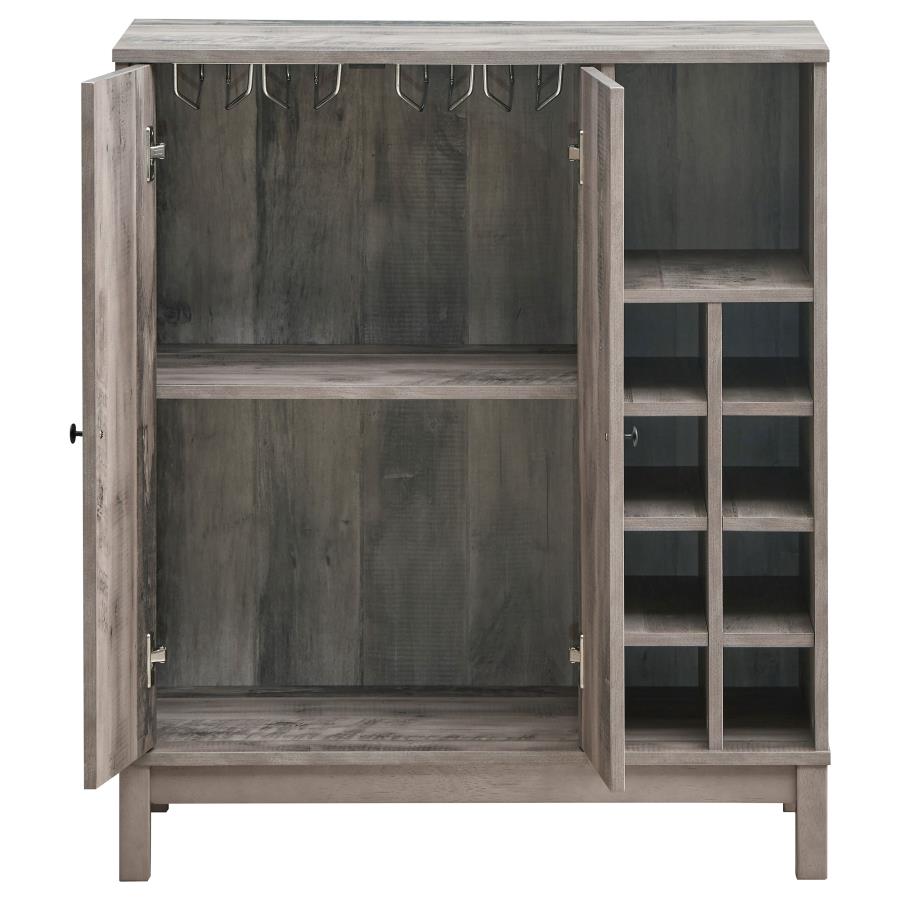 Cheyenne Grey Bar Cabinet - furniture place usa