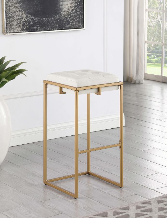 Nadia Beige Bar Stool - furniture place usa