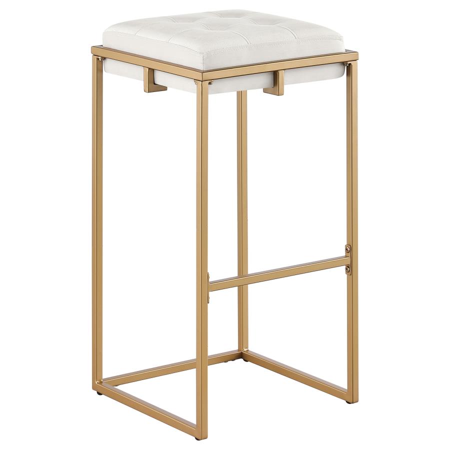 Nadia Beige Bar Stool - furniture place usa