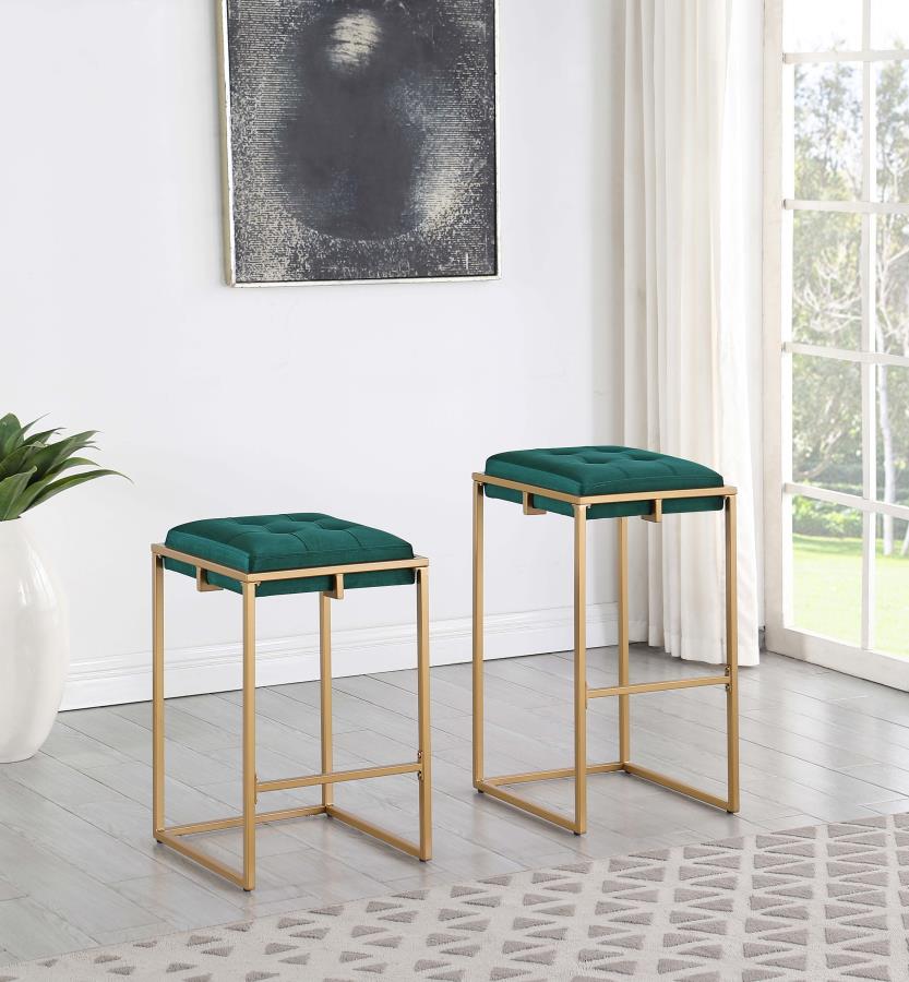 Nadia Green Bar Stool - furniture place usa