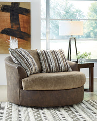 Alesbury Oversized Swivel Accent Chair - furniture place usa