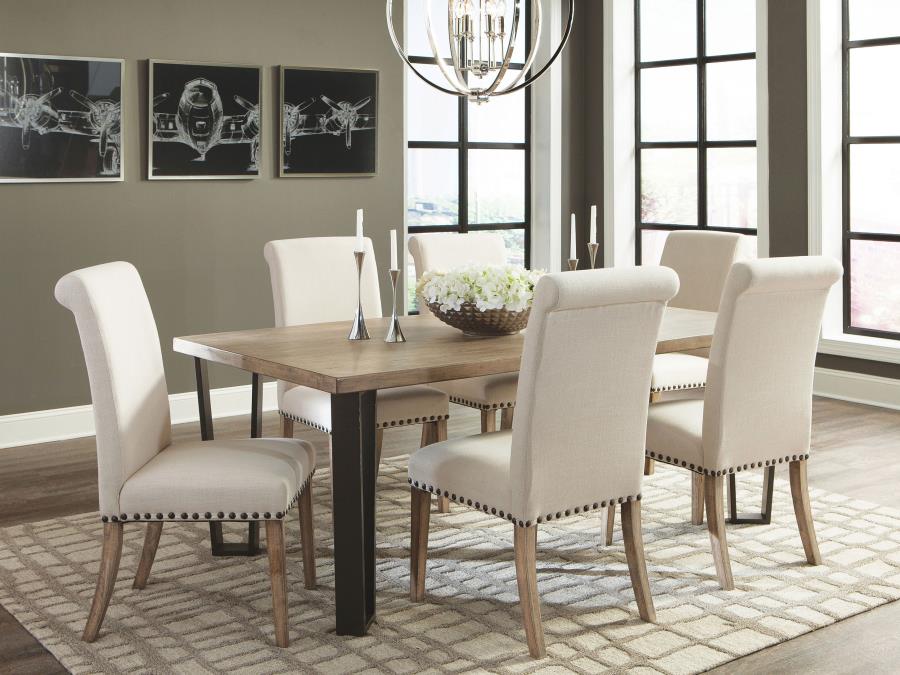 Salem Beige Side Chair - furniture place usa