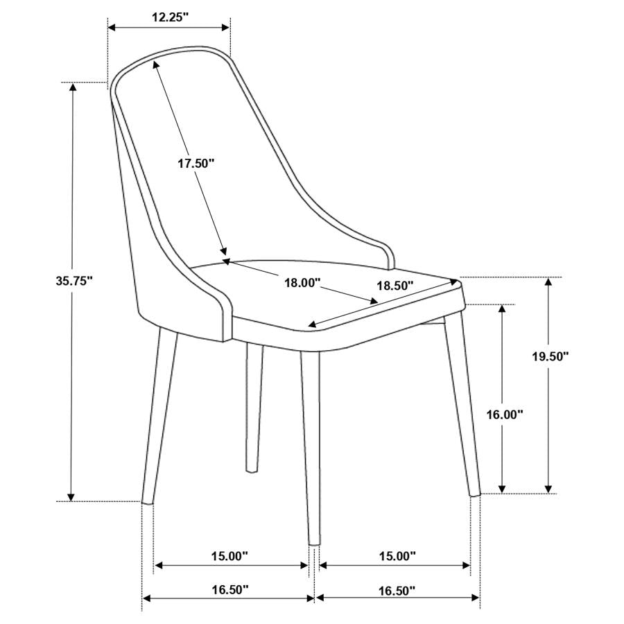 Gabrielle Grey Side Chair - furniture place usa