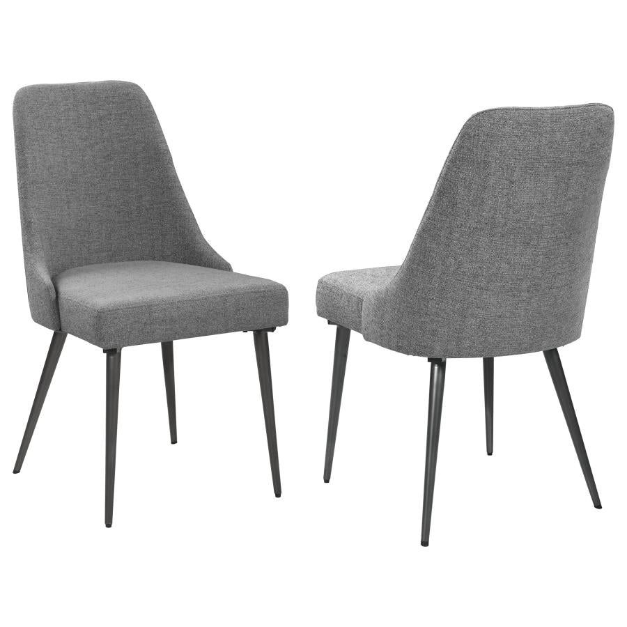 Alan Grey Side Chair - furniture place usa