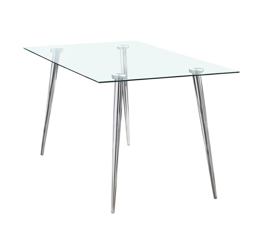 Gilman Silver Dining Table - furniture place usa