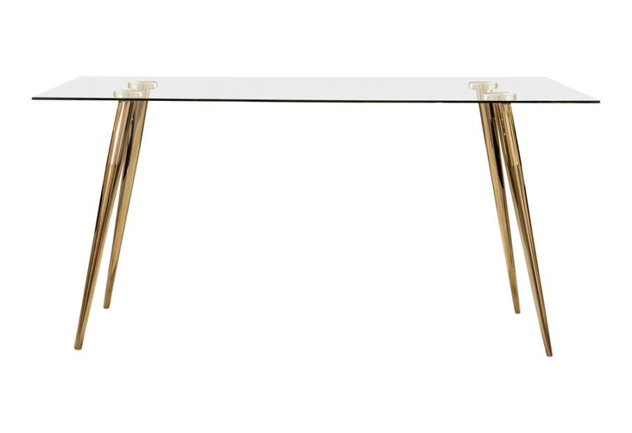 Gilman Gold Dining Table - furniture place usa