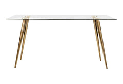 Gilman Gold Dining Table - furniture place usa