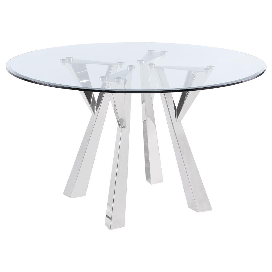 Alaia Silver Dining Table - furniture place usa