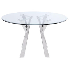 Alaia Silver Dining Table - furniture place usa