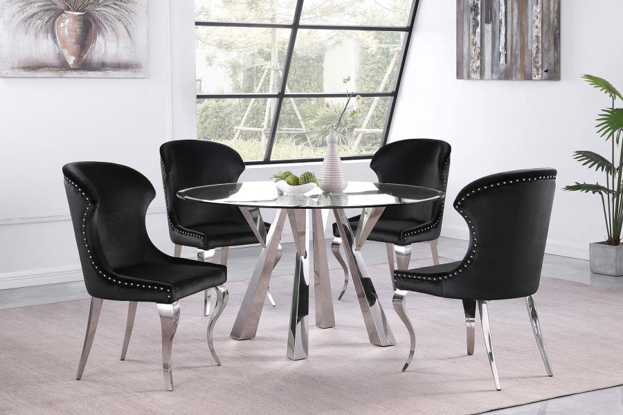 Alaia Silver Dining Table - furniture place usa