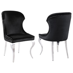 Cheyanne Black Side Chair - furniture place usa