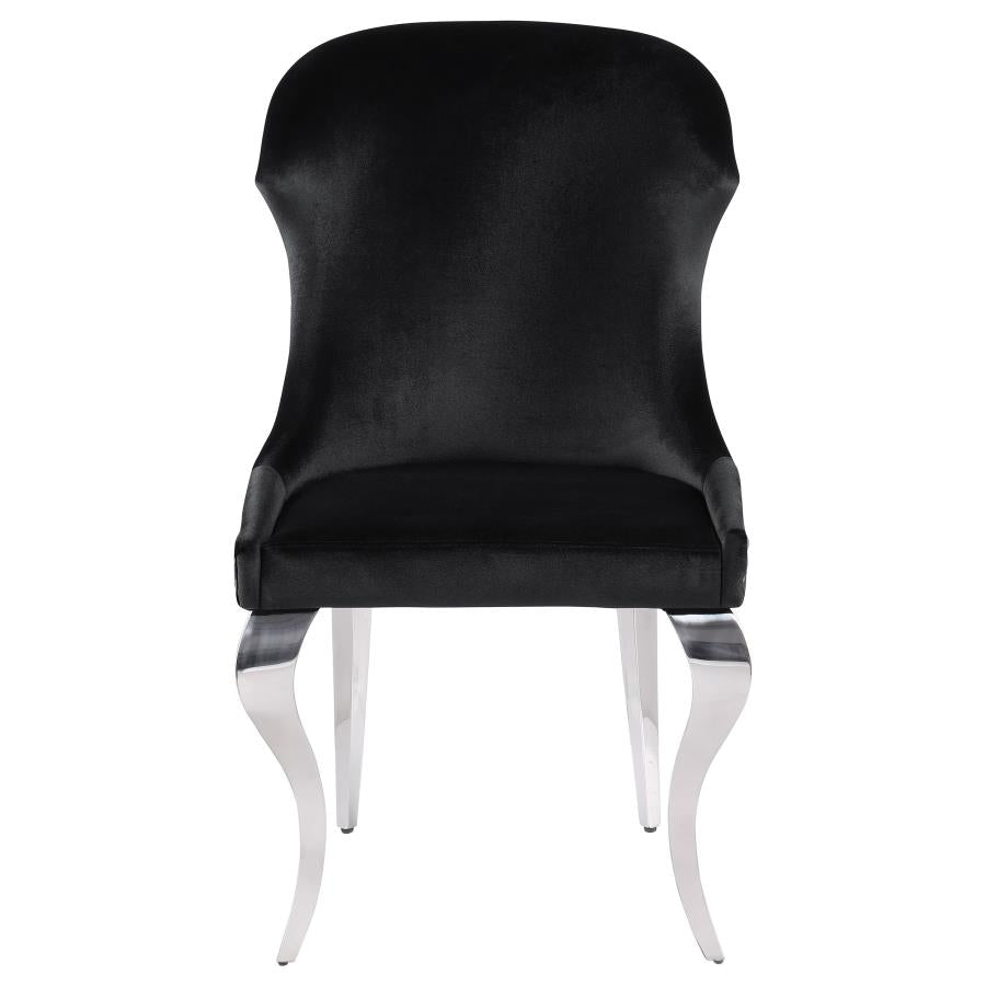 Cheyanne Black Side Chair - furniture place usa