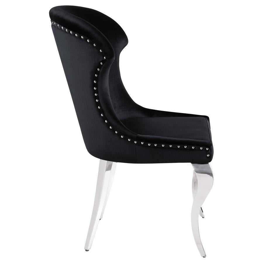 Cheyanne Black Side Chair - furniture place usa