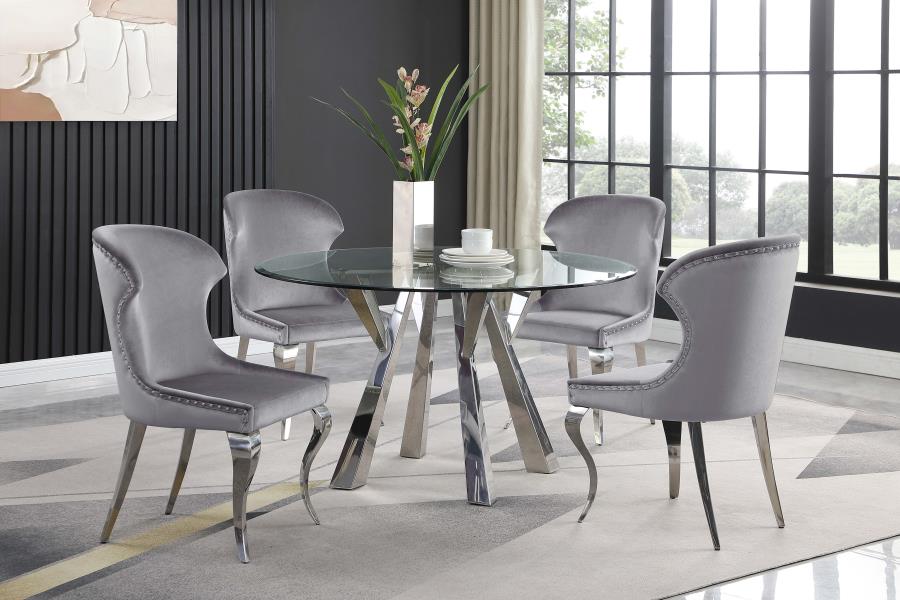 Cheyanne Grey Side Chair - furniture place usa