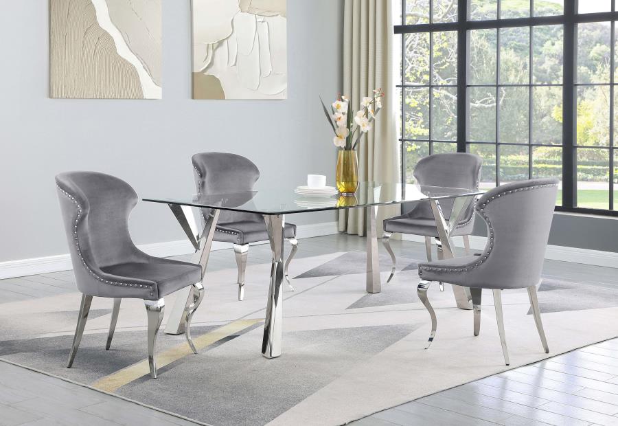 Cheyanne Grey Side Chair - furniture place usa