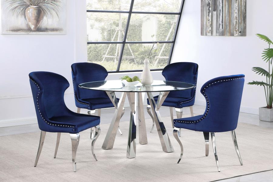 Cheyanne Blue Side Chair - furniture place usa