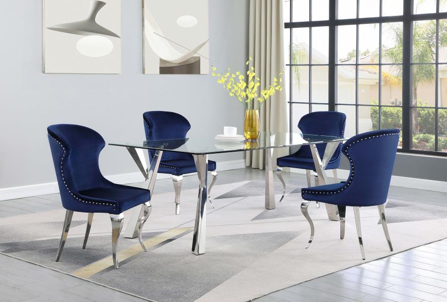 Cheyanne Blue Side Chair - furniture place usa