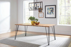 Sherman Brown Dining Table - furniture place usa