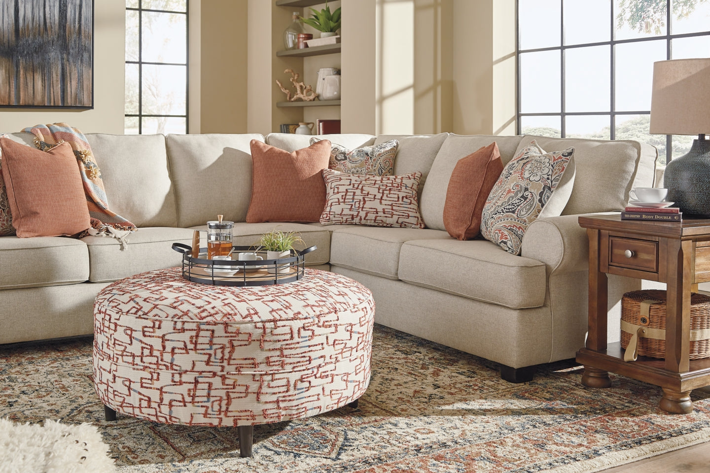 Amici 3-Piece Sectional with Ottoman - PKG000961 - furniture place usa