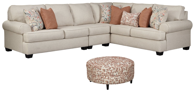 Amici 3-Piece Sectional with Ottoman - PKG000961 - furniture place usa