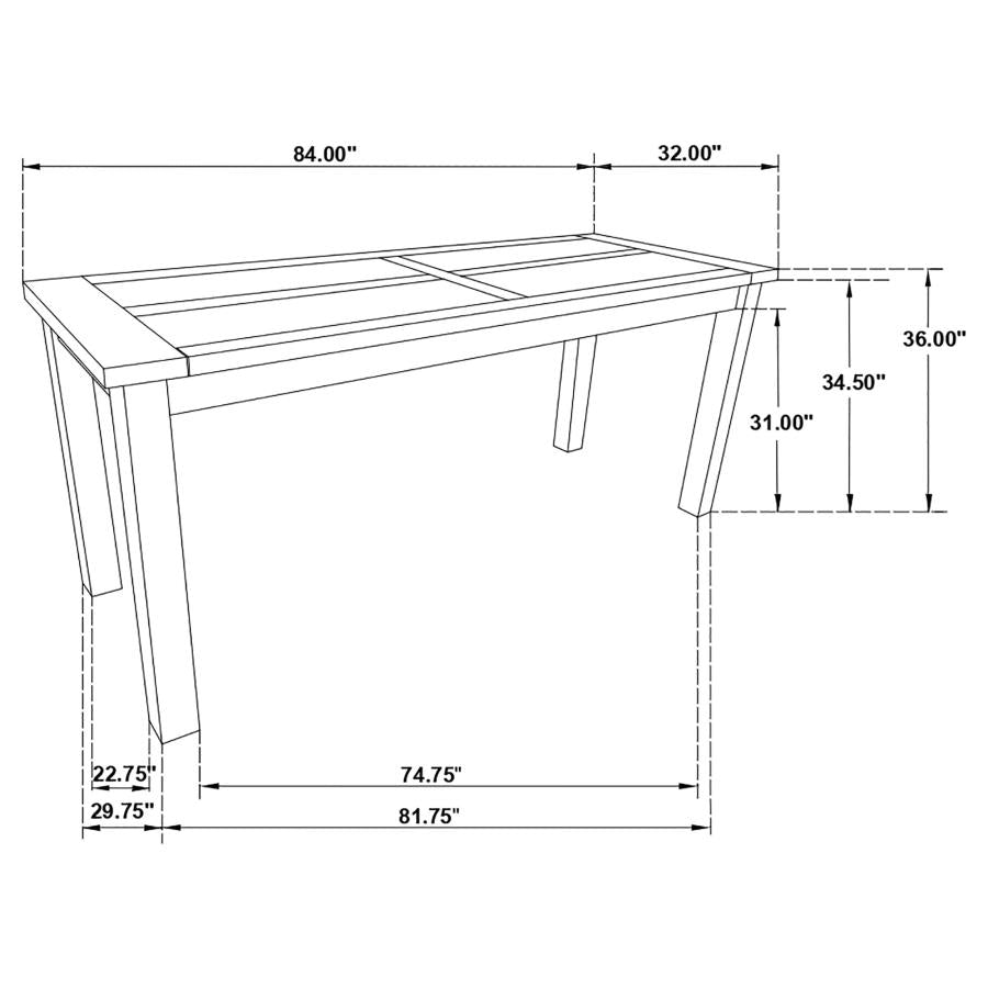 Coleman Brown Counter Height Dining Table - furniture place usa