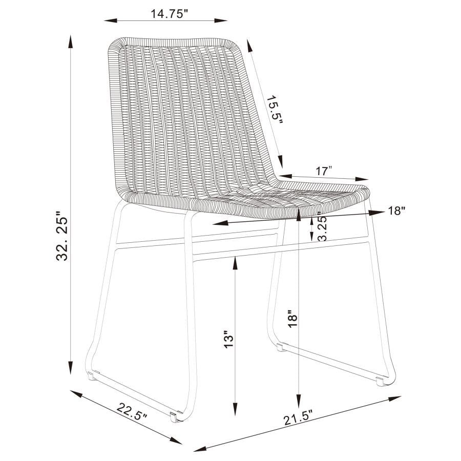 Dacy Brown Side Chair - furniture place usa