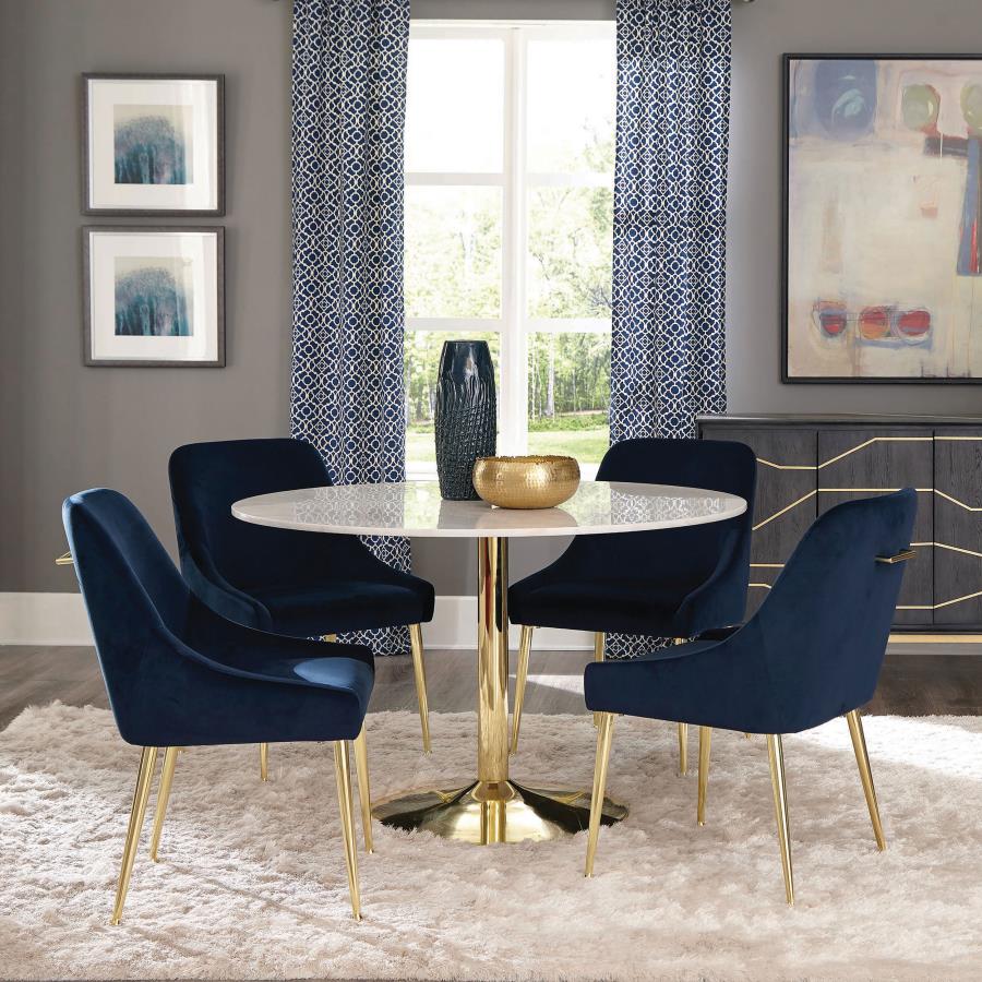 Kella Blue 5 Pc Dining Set - furniture place usa