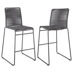 Jerome Grey Bar Stool - furniture place usa