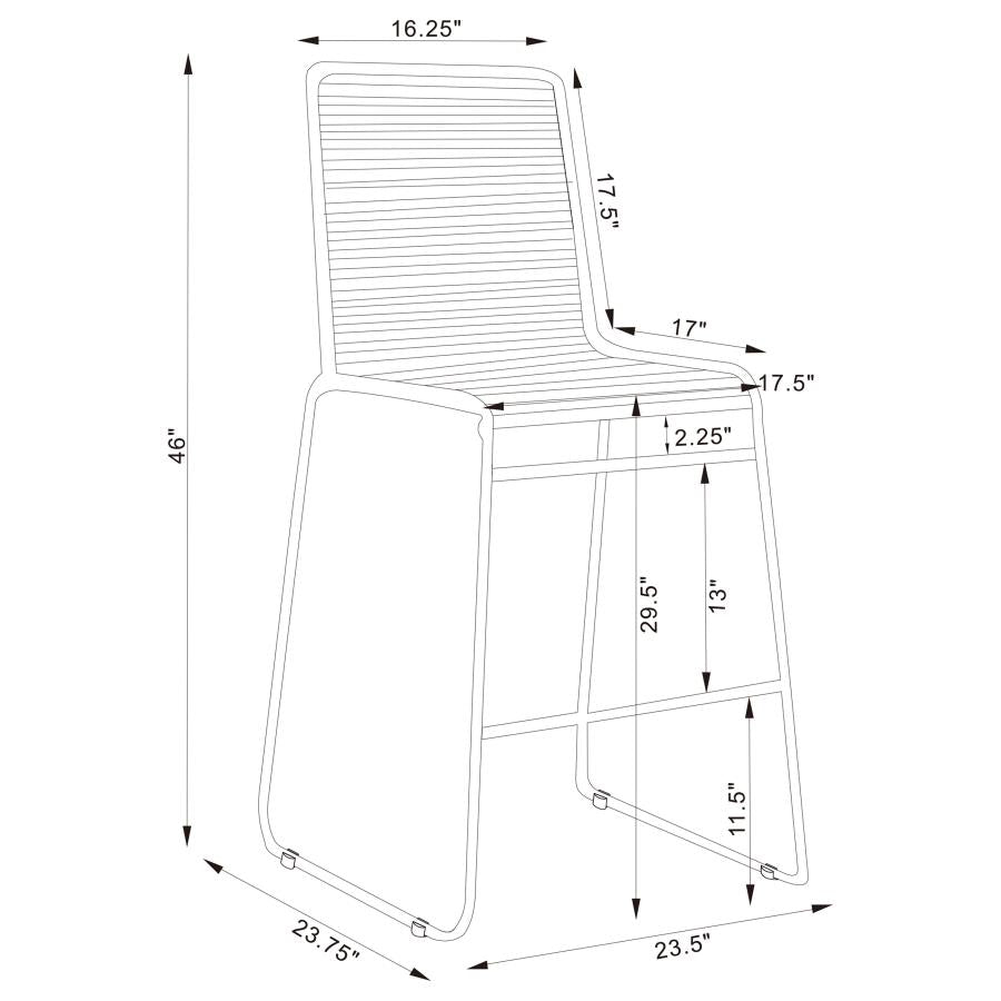 Jerome Grey Bar Stool - furniture place usa