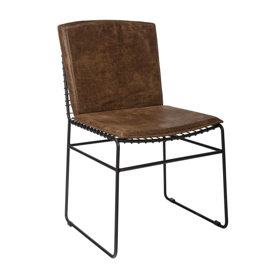 Abbott Brown Side Chair - furniture place usa