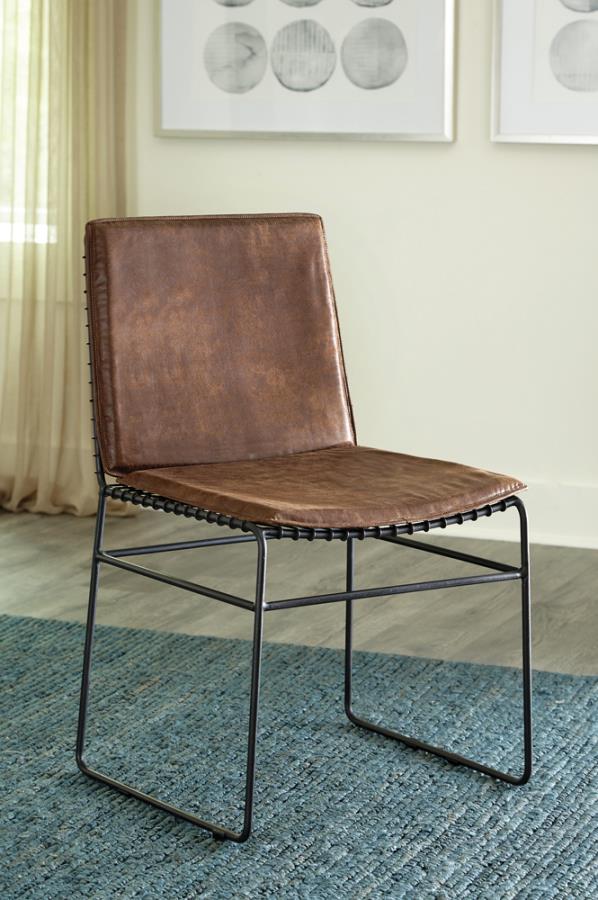 Abbott Brown Side Chair - furniture place usa