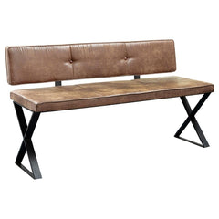 Abbott Brown Bench - furniture place usa