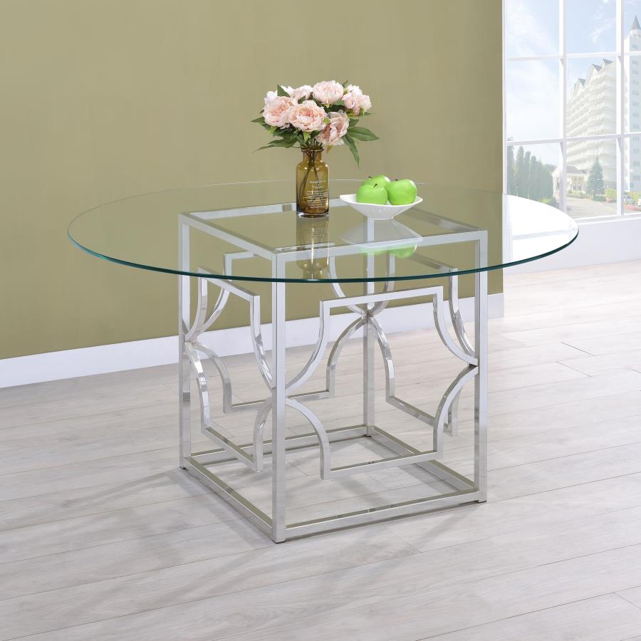 Starlight Silver Dining Table - furniture place usa