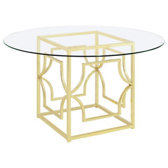 Starlight Gold Dining Table - furniture place usa