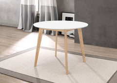 Breckenridge White Round Dining Table - furniture place usa