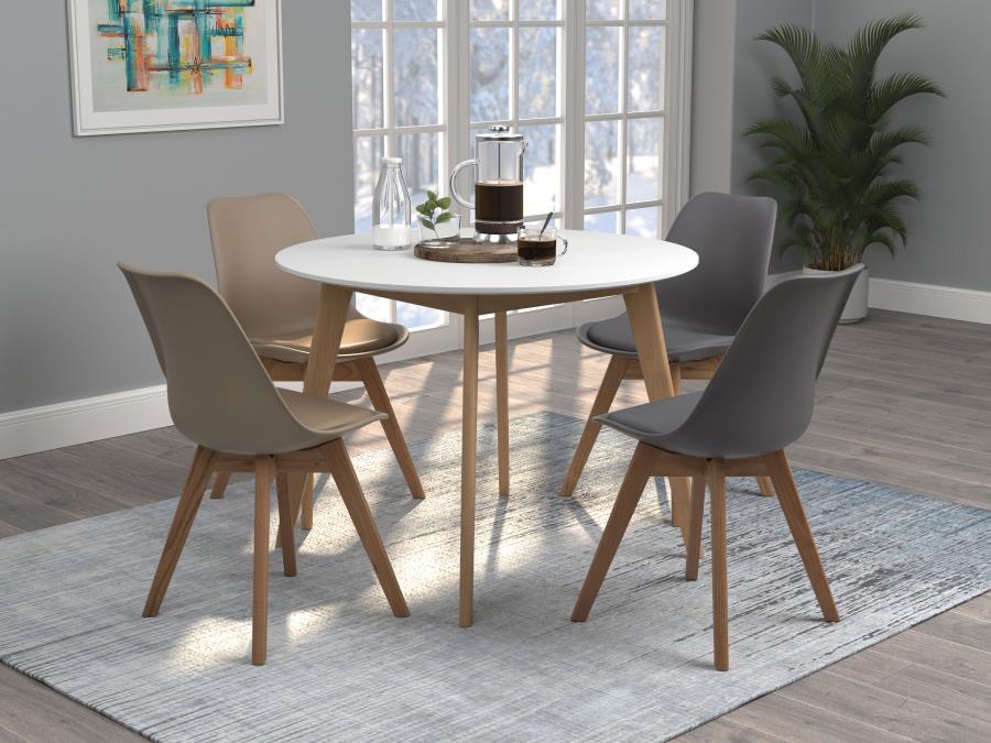 Breckenridge White Round Dining Table - furniture place usa