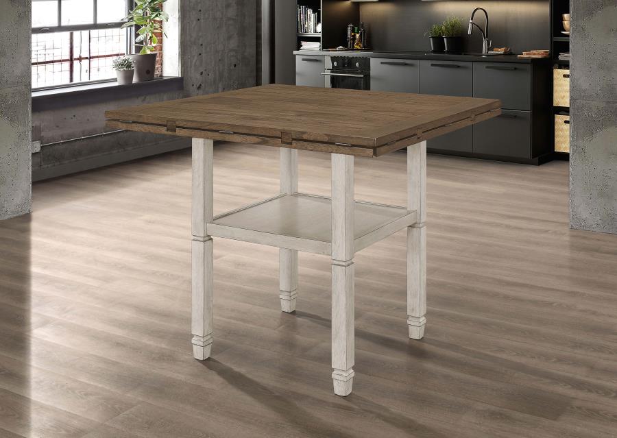 Sarasota Brown Counter Height Dining Table - furniture place usa