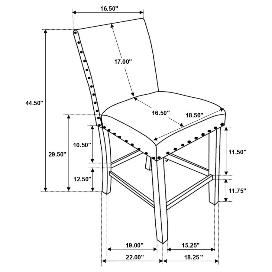 Kentfield Grey Bar Stool - furniture place usa